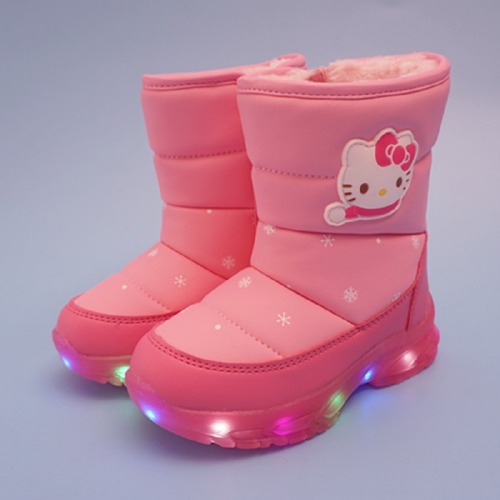 헬로키티 라니 LED 부츠 어린이 방한 겨울 신발