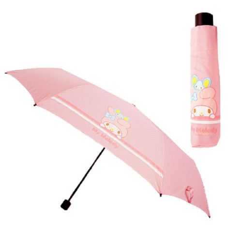 마이멜로디 3단 더블라인 접이식 우산 핑크