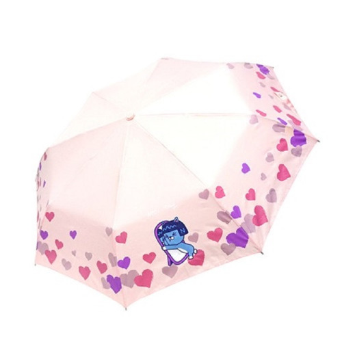 카카오프렌즈 네오 프라이데이 미러하트 자동 우산