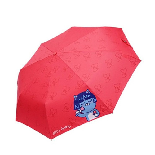 카카오프렌즈 네오 프라이데이 하트블러셔 자동 우산