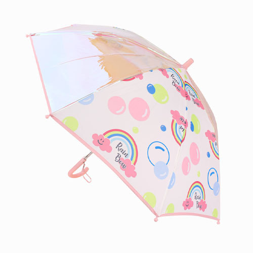레인보우 홀로그램 어린이 캐릭터 장 우산