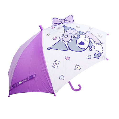 쿠로미 53 리본 입체 홀로그램 어린이 우산 퍼플
