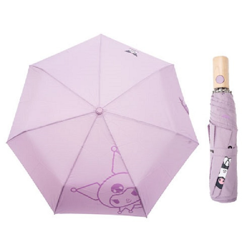산리오 캐릭터 쿠로미 마이멜로디 안전한 자동 빅빼꼼 접이식 우산