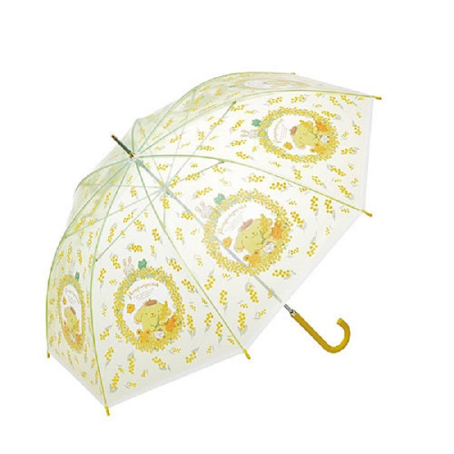 산리오 캐릭터 폼폼푸린 플라워 프리미엄 비닐 우산 60cm