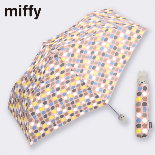 일본 수입 미피 접이식 우산 55cm 눈감은 미피