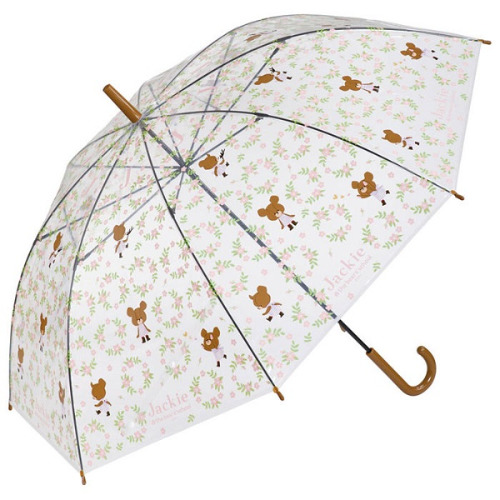 일본 수입 재키 베어 스쿨 비닐 장 우산 60cm