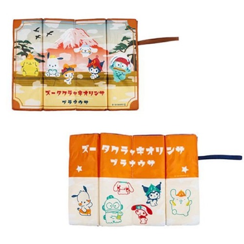 일본 수입 산리오 캐릭터 접이 휴대 방석 러브사우나