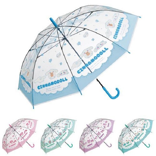 일본 수입 모모 산리오 비닐 수동 장우산 60cm 후뉴마루