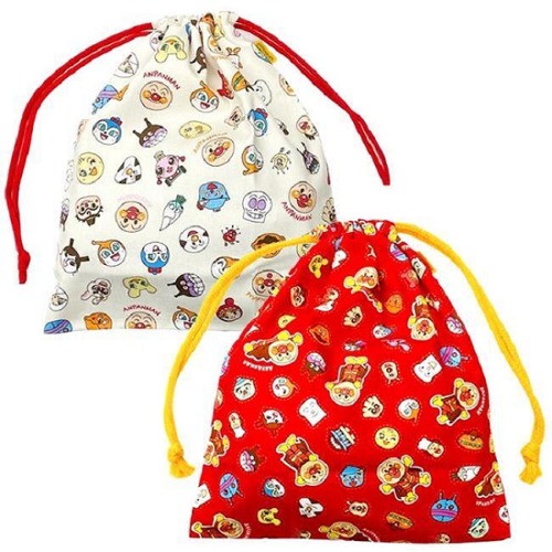 일본 수입 호빵맨 조리개 주머니 가방
