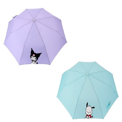 산리오 캐릭터 쿠로미 포차코 55 챠밍 완전 자동 우산