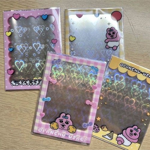 일본 빤츄 토끼 포토 카드 슬리브 스티커 20매입 4컬러
