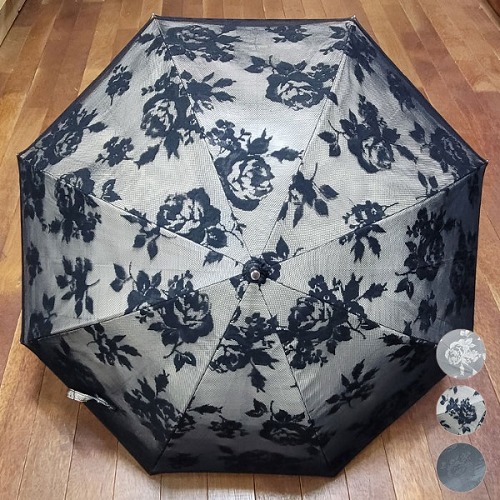 일본 수입 BRONZE 2중 레이스 우산 양산 겸용 3컬러