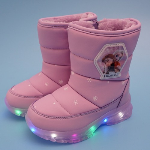 겨울왕국2 포이 LED 부츠 어린이 겨울 방한 신발