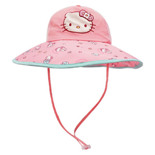 헬로키티 리프 프라햇 핑크 어린이 모자