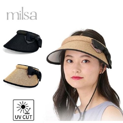 일본 수입 milsa 밀사 클립 선바이저 썬캡 모자