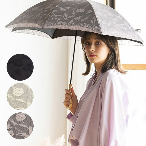 일본 수입 보태니컬 2중 레이스 우산 양산 숏트