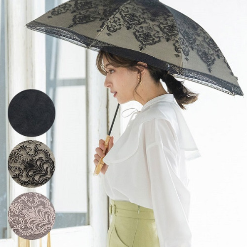 일본 수입 다마스크 2중 레이스 우산 양산 숏트