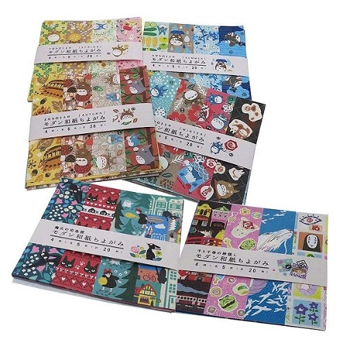 일본 수입 지브리 모던 일본 공작용 색종이 치요가미 종이접기