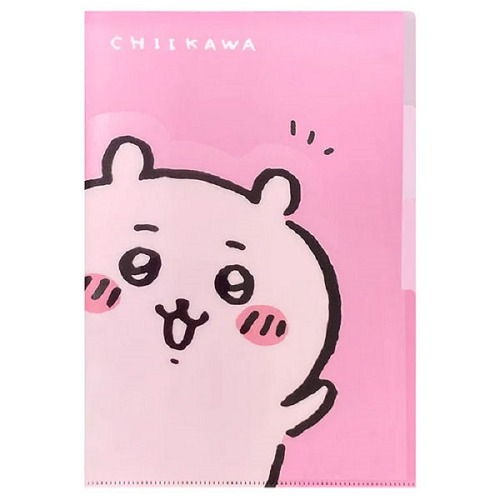 수입 치이카와 다이컷 포켓 클리어 화일 캐릭터 A4 핑크