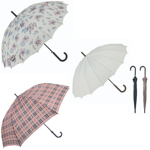 일본 수입 MIYAJIMA 튼튼한 예쁜 장우산 4종